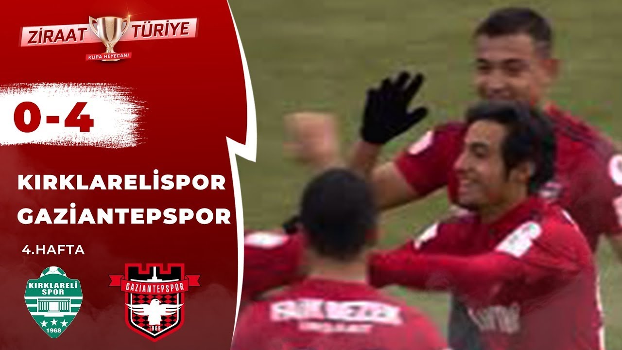 Kırklarelispor 0-4 Gaziantepspor Maç Özeti (Ziraat Türkiye Kupası A Grubu 4.Hafta) 27.12.2016