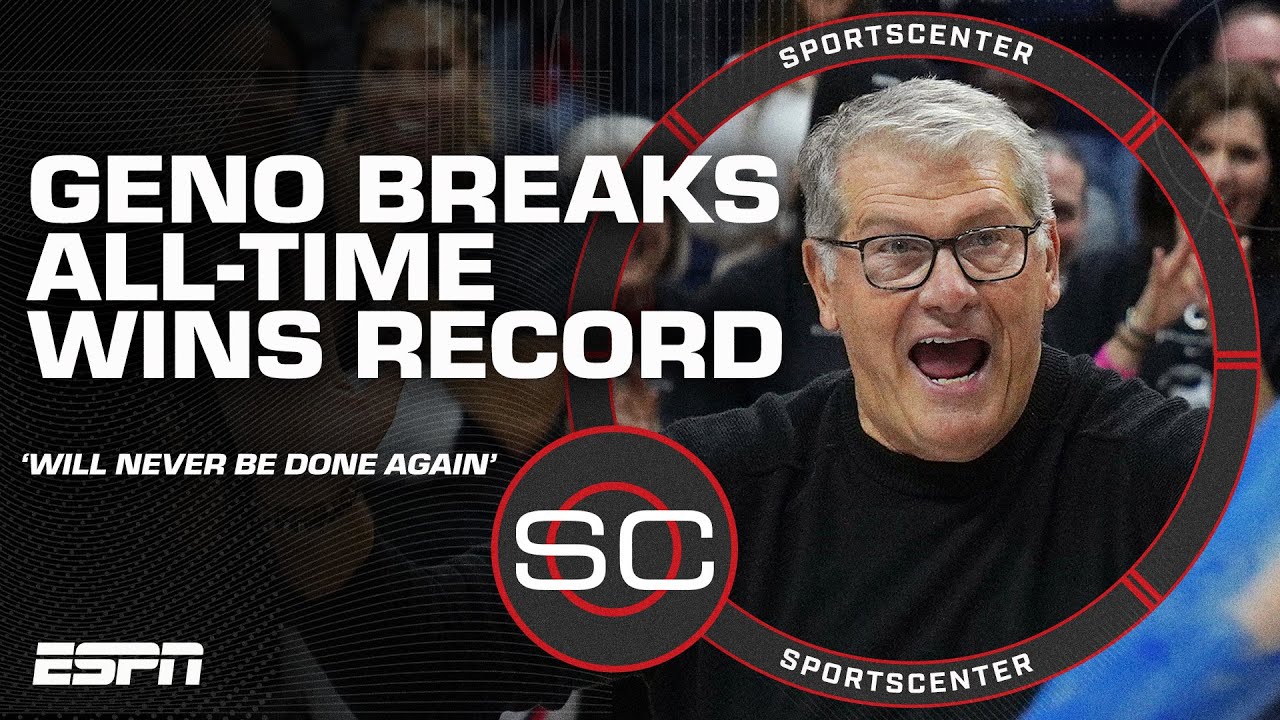 'Never done before, will never be done again' 🙌 Geno Auriemma becomes winningest D1 coach | SC