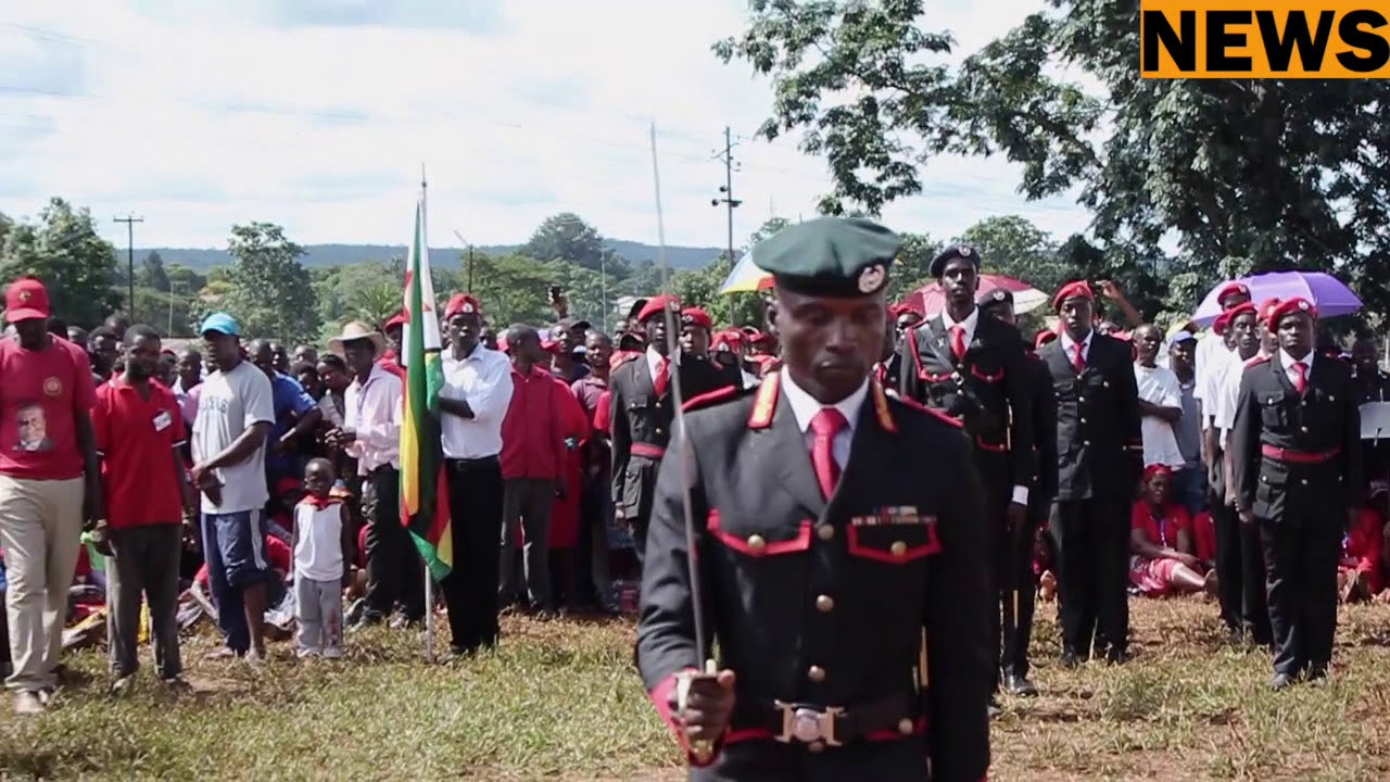 Vanguard Of MDC-T saluting  President Chamisa in Chinhoyi