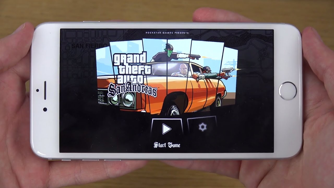 Обзор игрового процесса GTA San Andreas на iPhone 6 в разрешении 4K