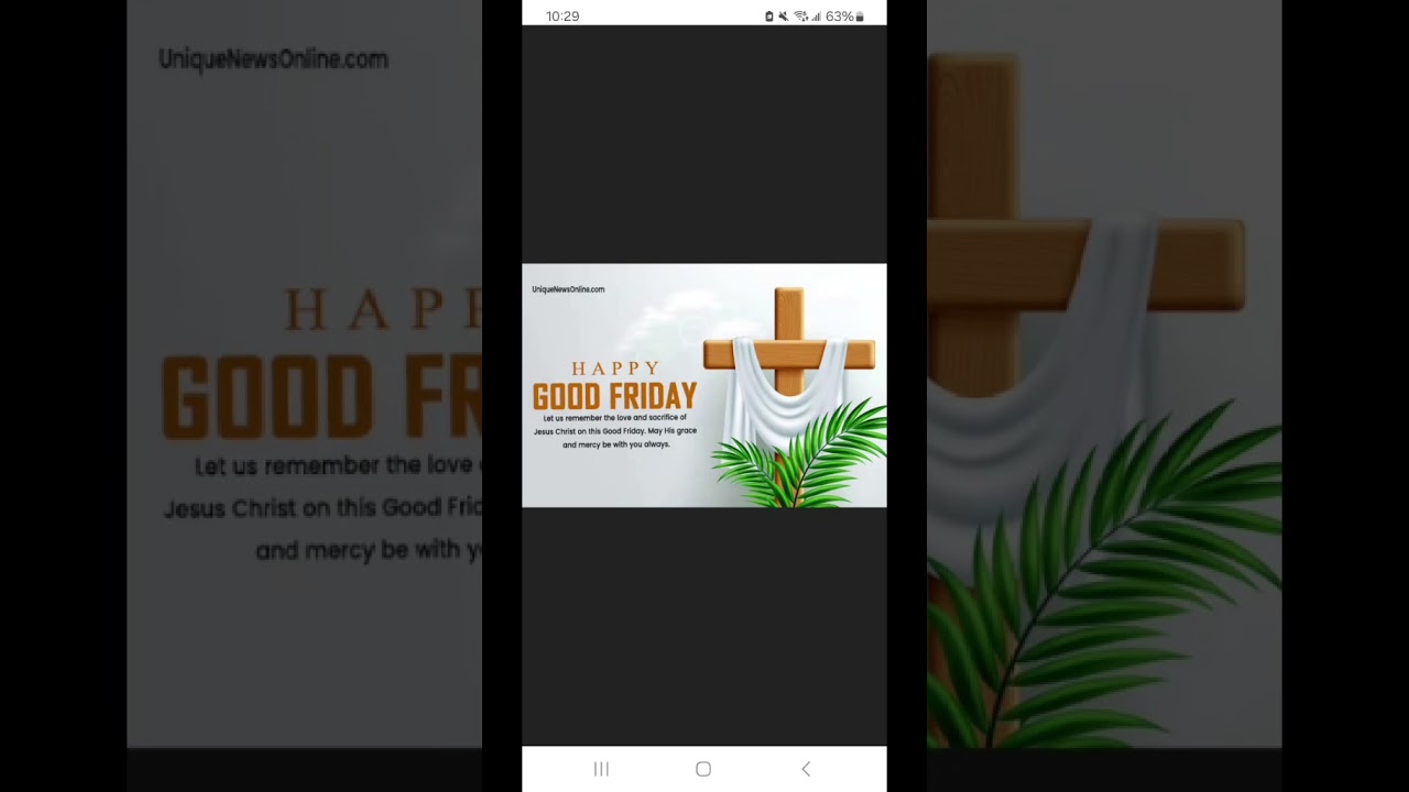Good Friday, Jesus!
