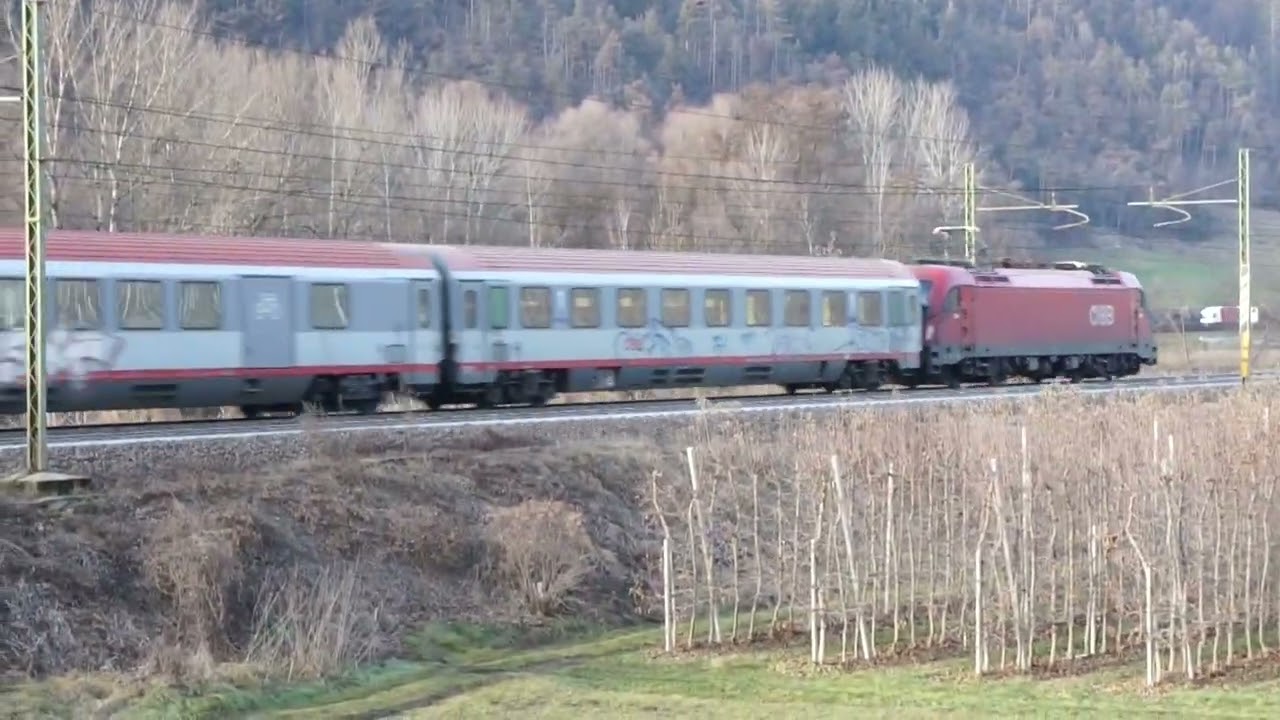 Züge bei Albeins am 05.01.2023