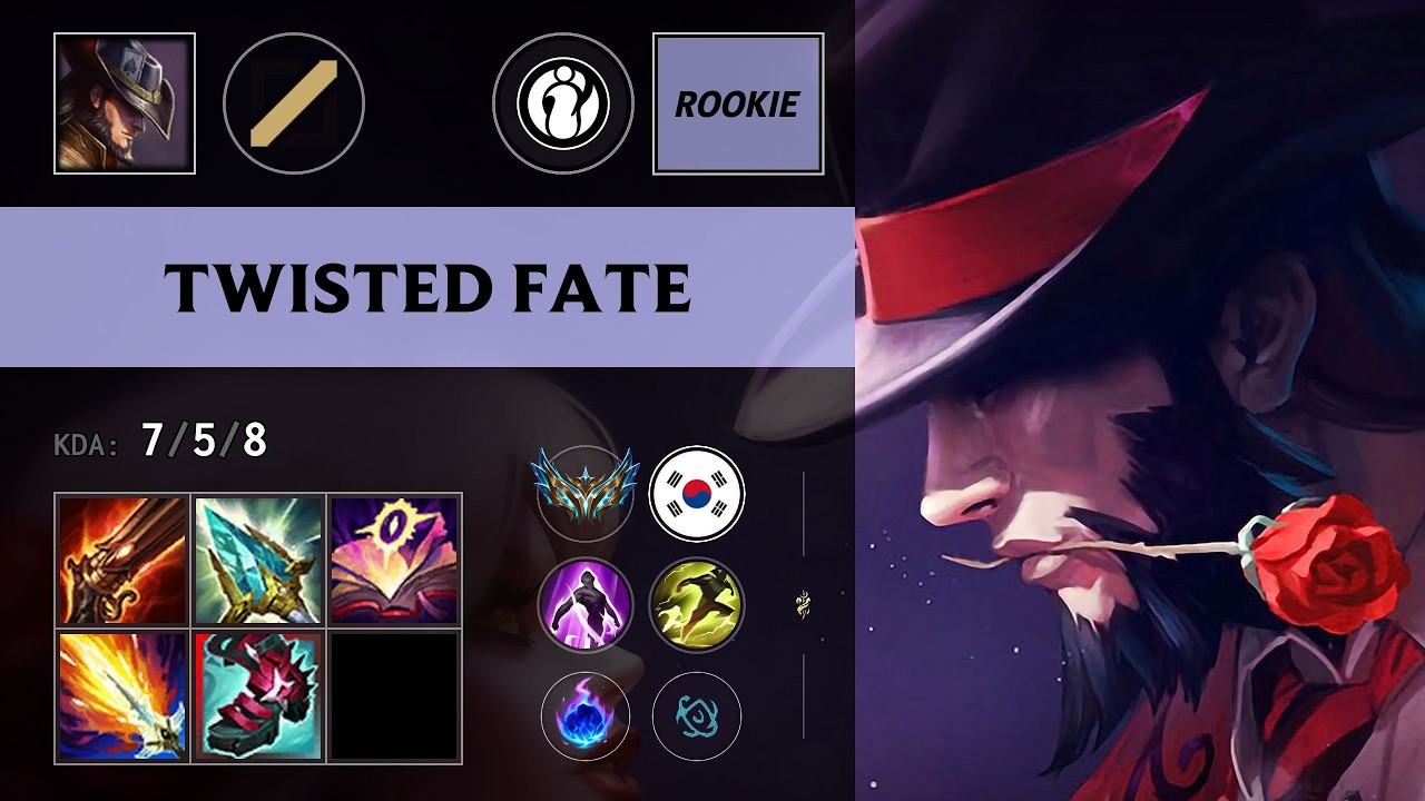 (IG Rookie) Twisted Fate Mid vs Akali - KR Challenger Patch 26.17