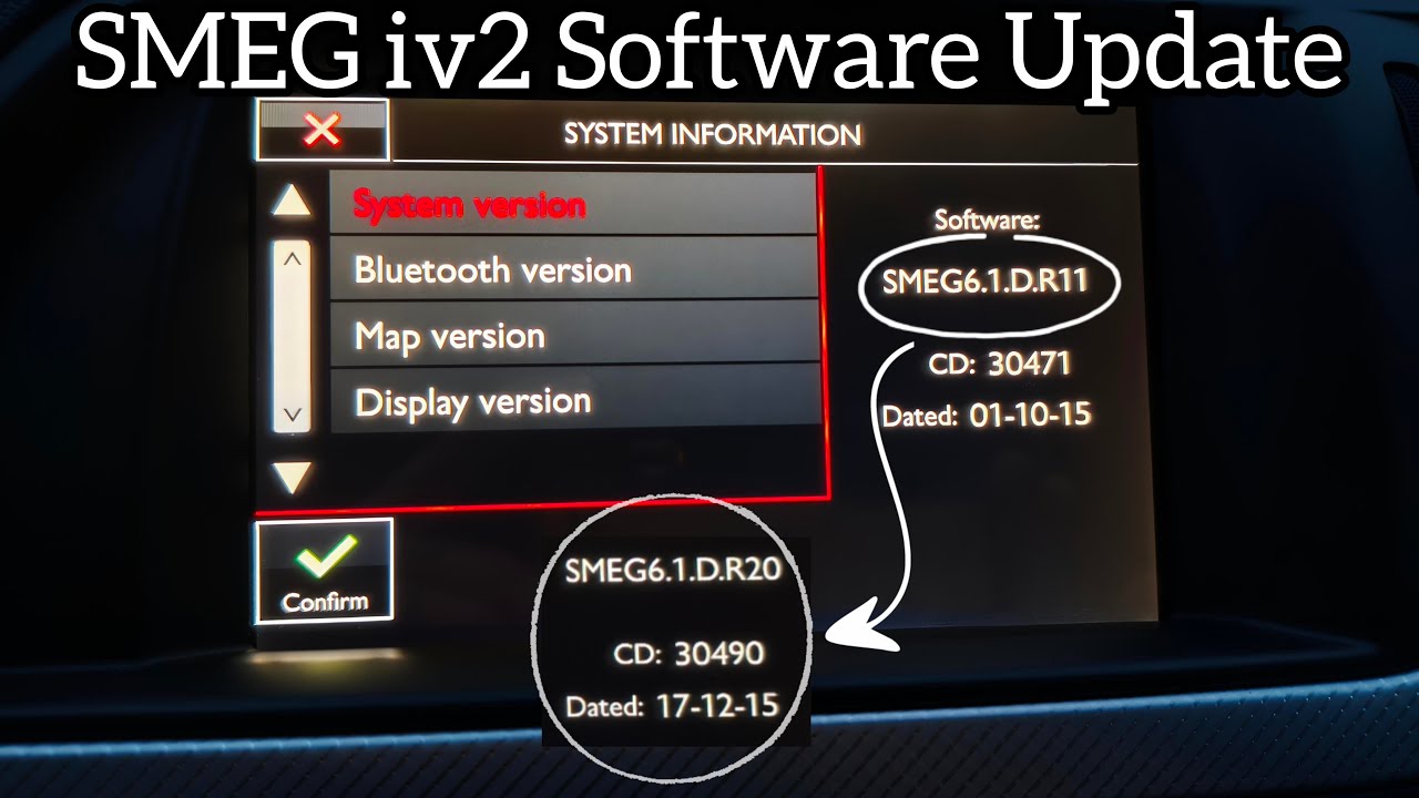 Citroen C5 X7 SMEG iv2 Software Update Tutorial