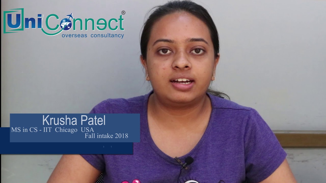 Admission in IIT in Chicago USA and Student Visa process interview  done  by Uniconect,