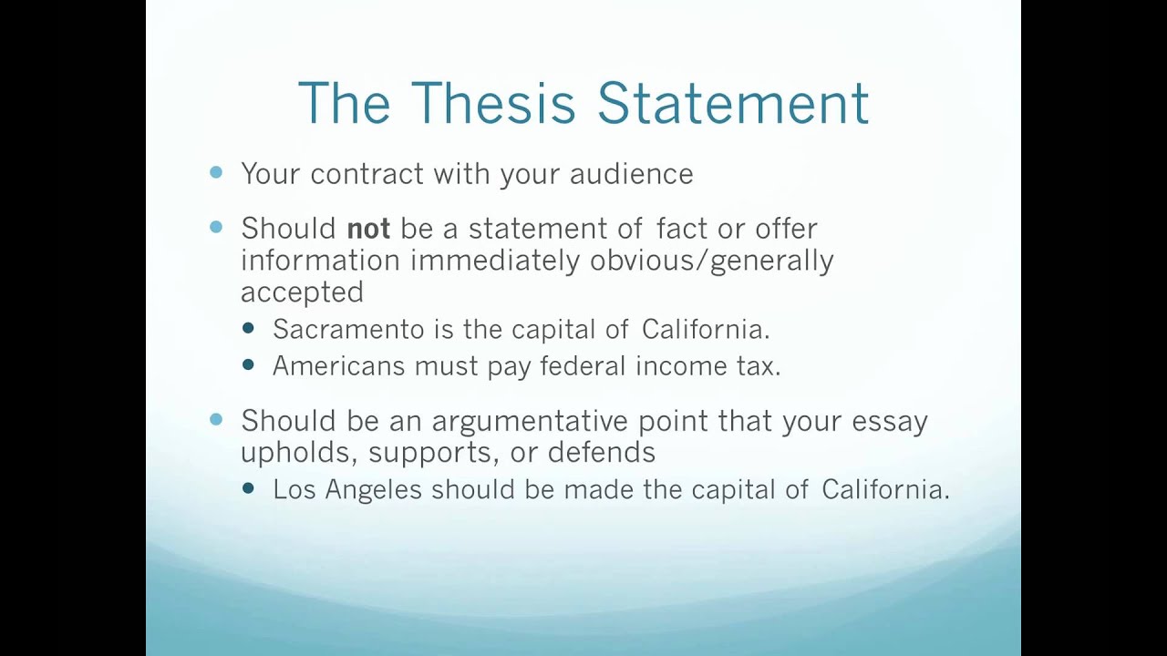 The Five Paragraph Essay