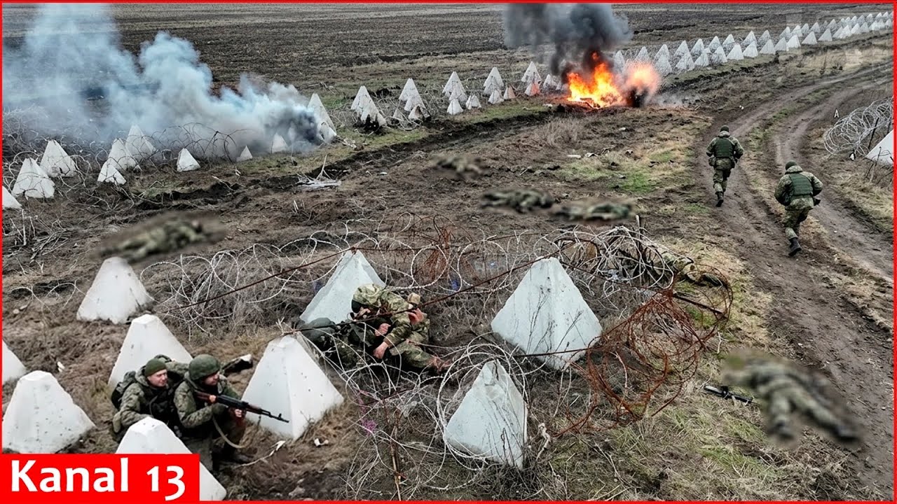 Попытка россиян прорвать оборонительные линии провалилась &mdash; застряв в проводах, они стали целью б...