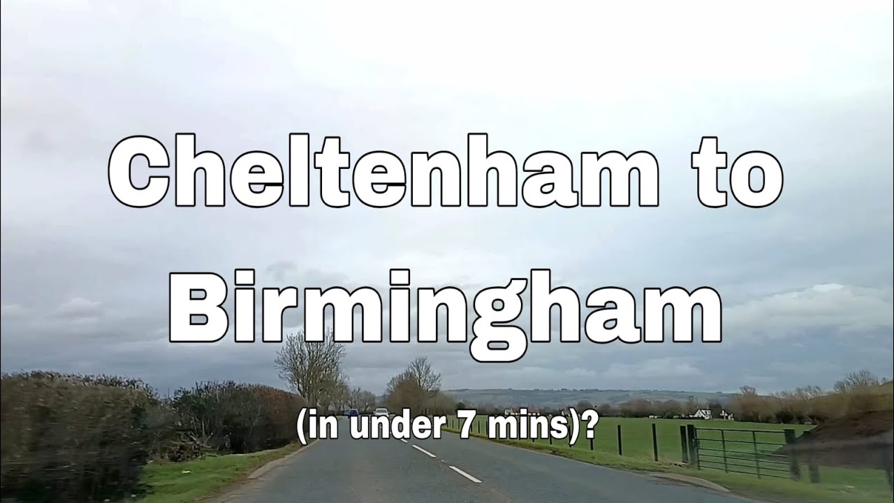 Cheltenham Racecourse to Birmingham ( in under 7 mins.... yes really)!🏎️