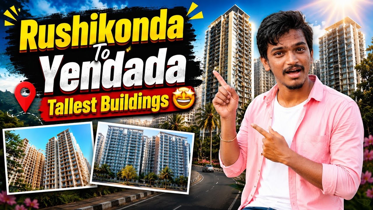 Rushikonda To Yendada Buildings | Road Way | Visakhapatnam |Rushikonda| Yendada | 2024 |Travel Vlog|