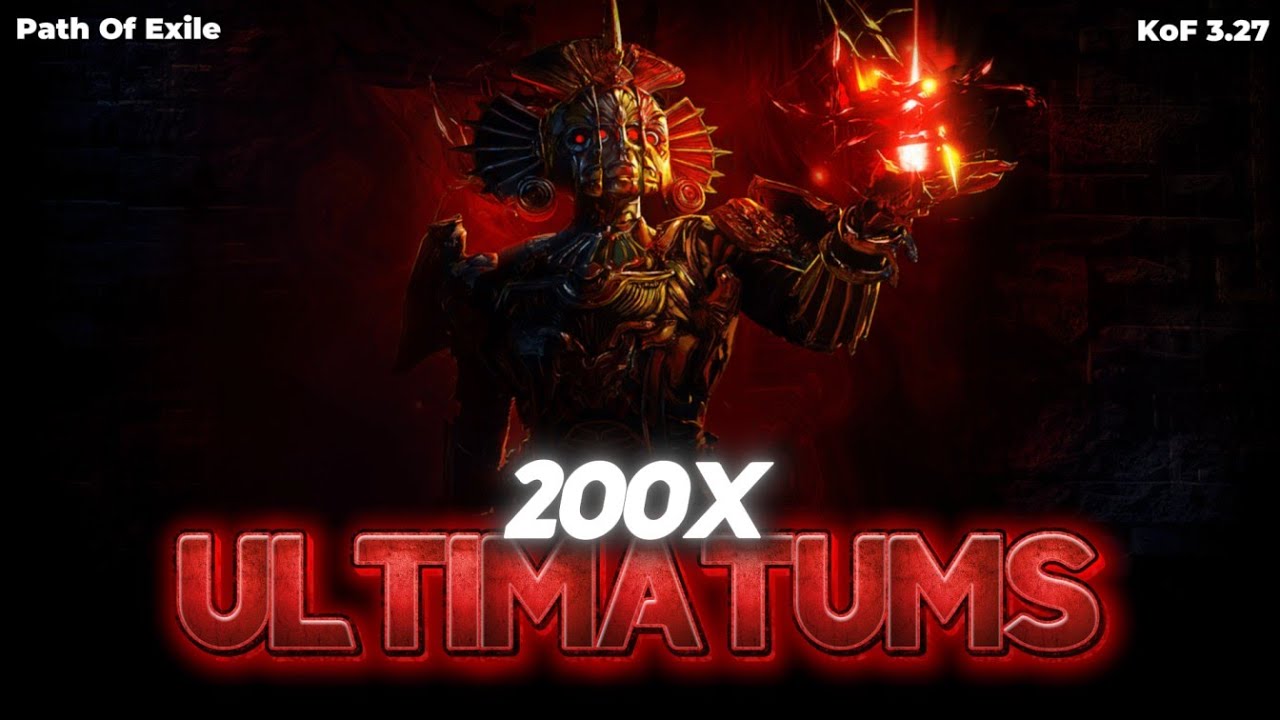 I ran 200x ULTIMATUMS so you don't have to...[ POE 3.27 ]