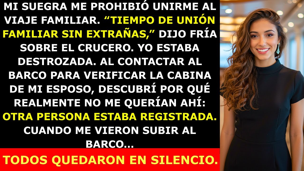 Mi Suegra No Me Dejó Ir al Crucero Familiar por Su Plan Secreto — Lo Que Hice Sorprendió a Todos