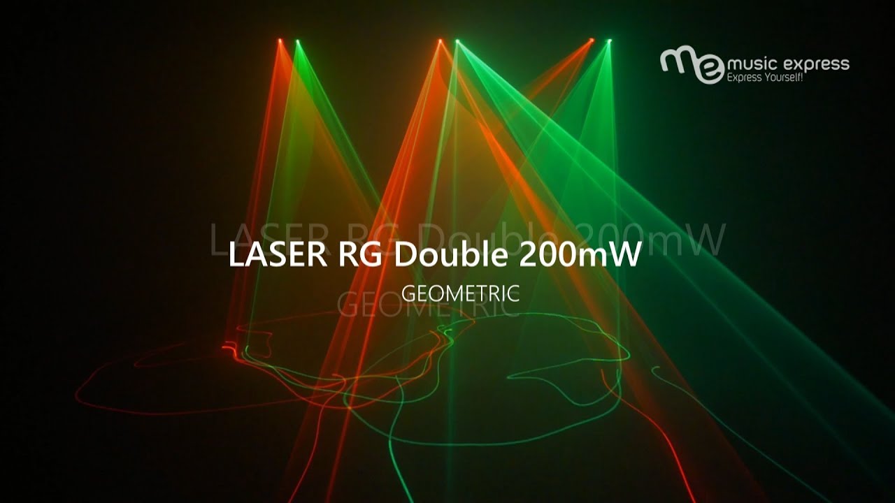 Light4Me Laser RG Double 200mW Geometric &ndash; stage laser