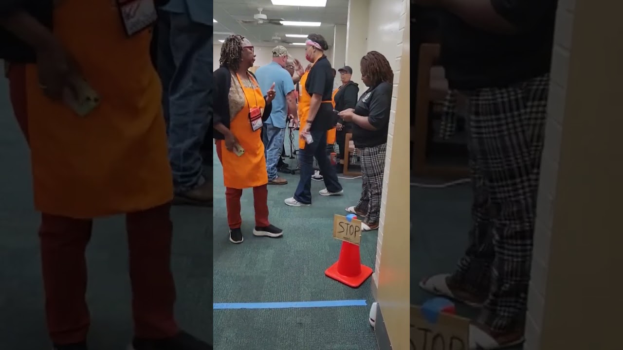 Fight breaks out after Trump supporter clashes with poll worker over MAGA hat dispute