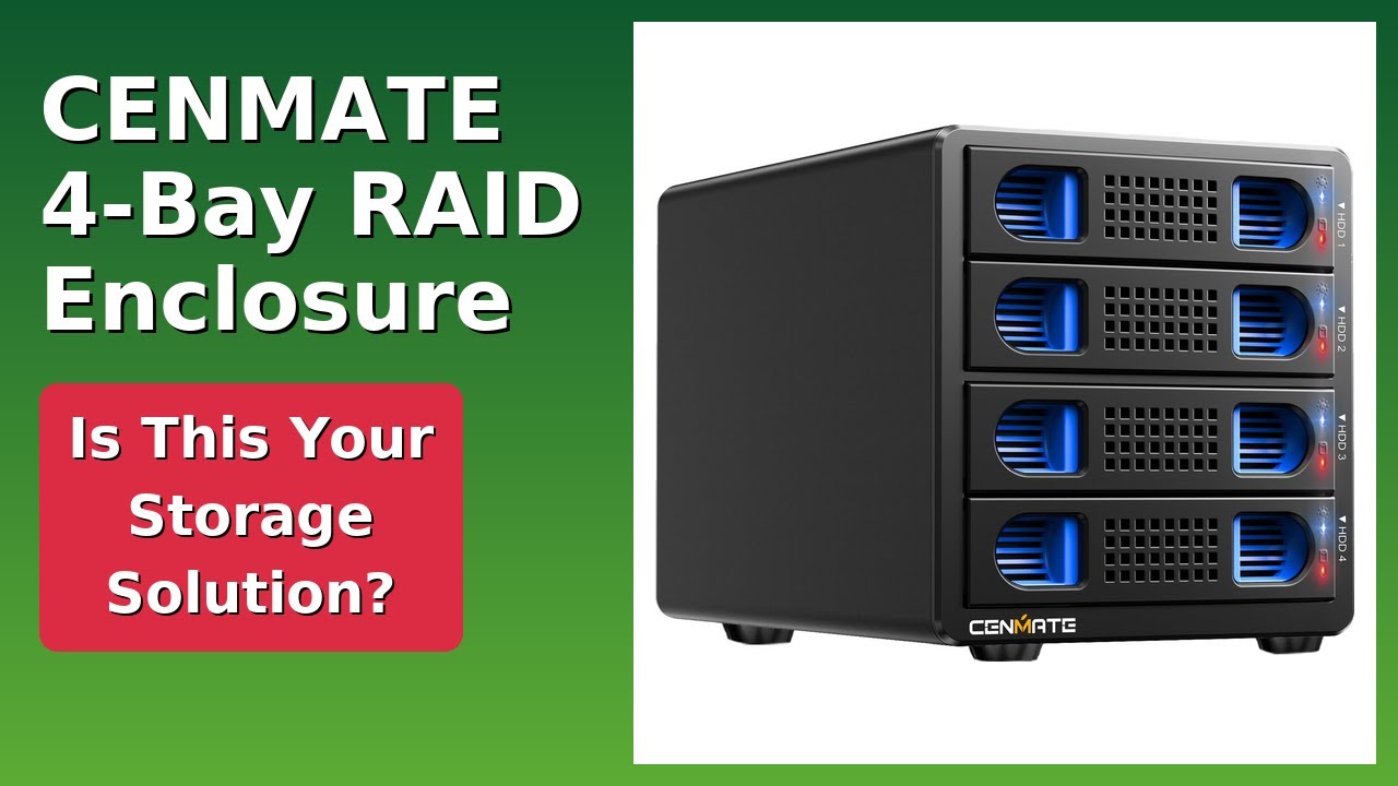 REVIEW (2026): CENMATE 4-Bay RAID Enclosure. ESSENTIAL details.