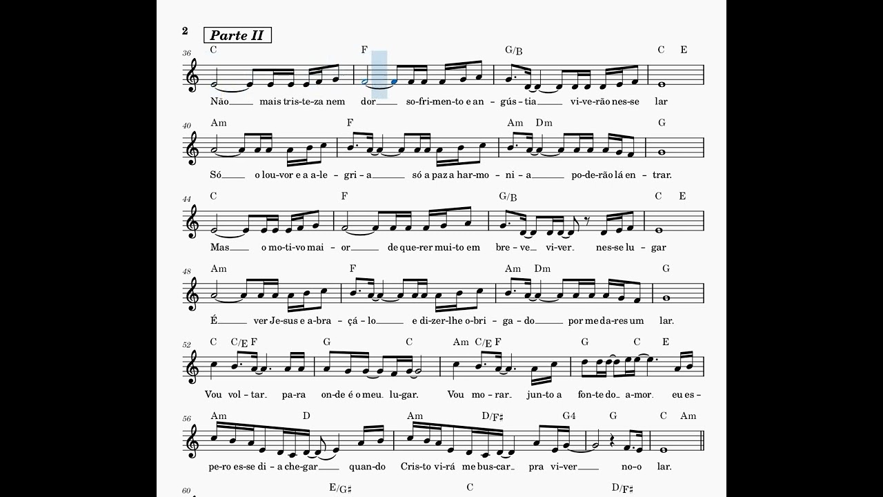 Meu Lar - Prisma Brasil - Partitura
