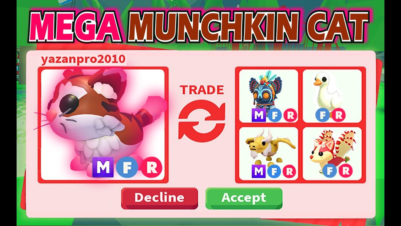 TRADING MEGA MUNCHKIN CAT 🐱🔥 IN THE HOMEPASS UPDATE IN ADOPT ME 🔥
