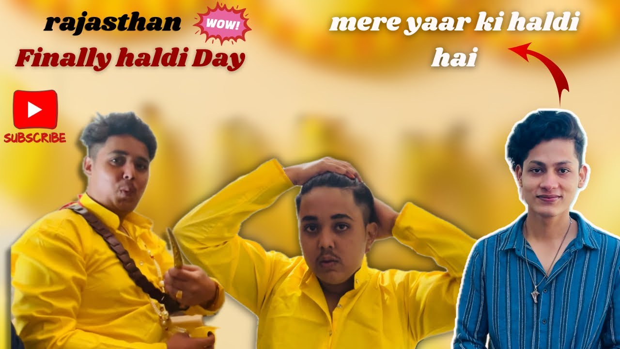 मेरे यार की हल्दी है 🫶🏻neerajanoti vlog  इन राजस्थान