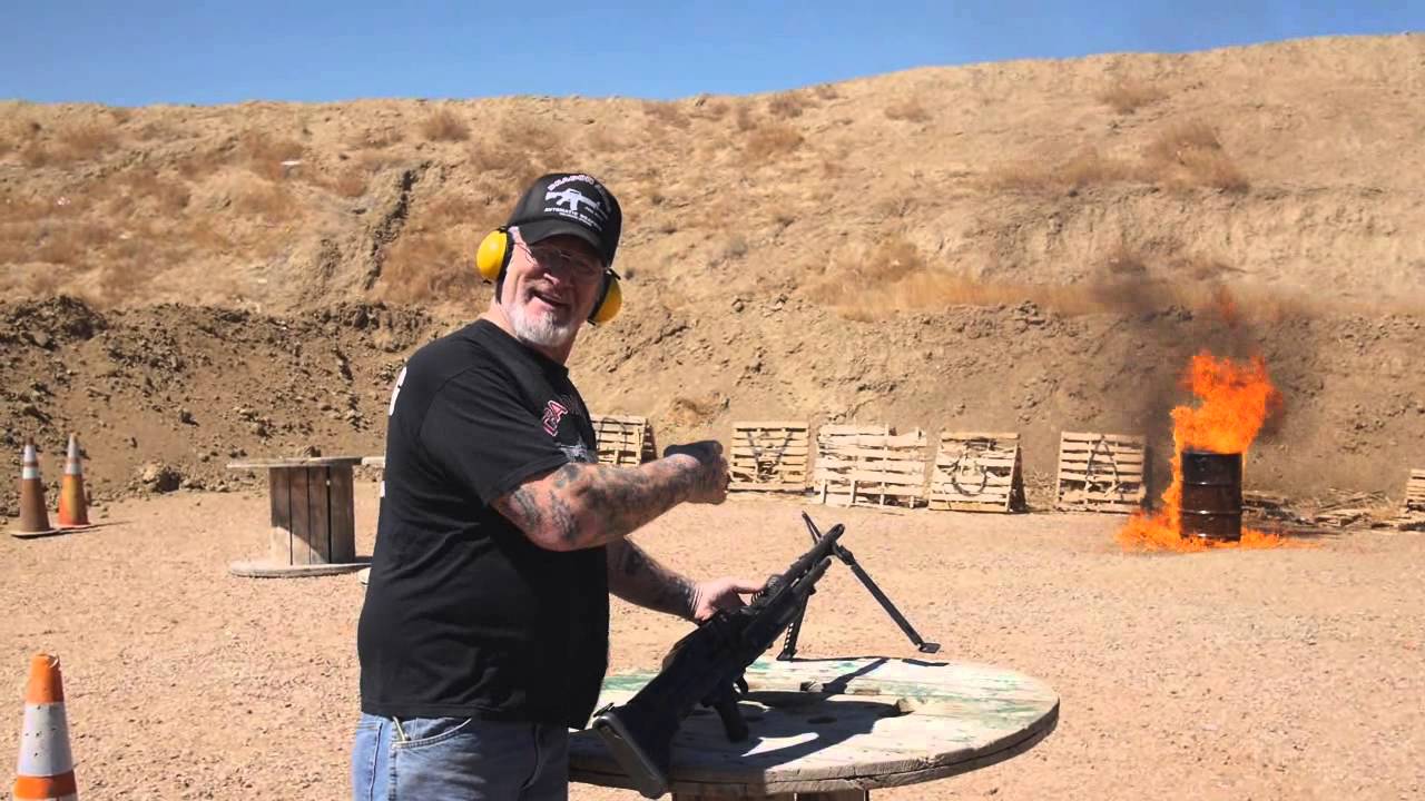 Dragonman shoots the M60 Machine Gun