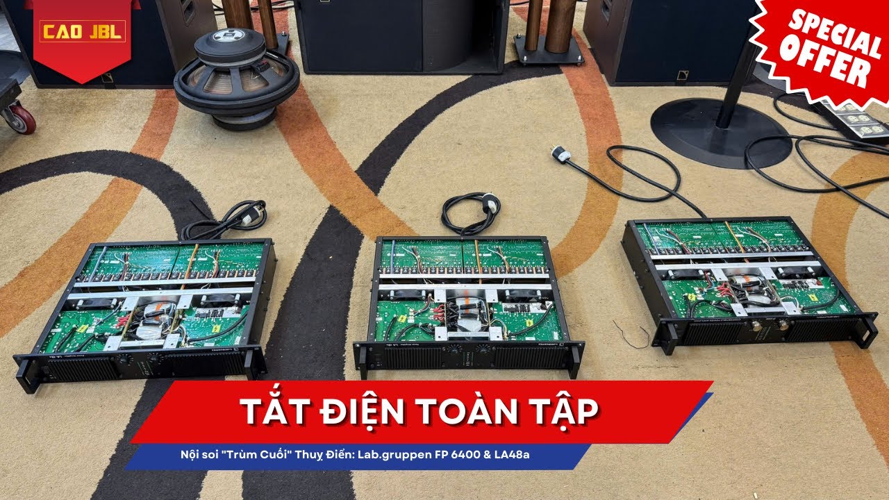 Chuyến cuối! Lab.gruppen FP 6400 & L-Acoustics LA48a - Dòng công suất êm nhất thế giới - Mời AE thẩm