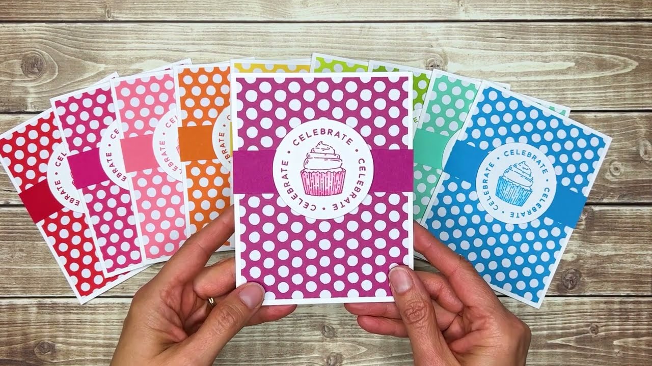 Circle Sayings Bundle Birthday Cards | Make the Same Card in Multiple Colors!