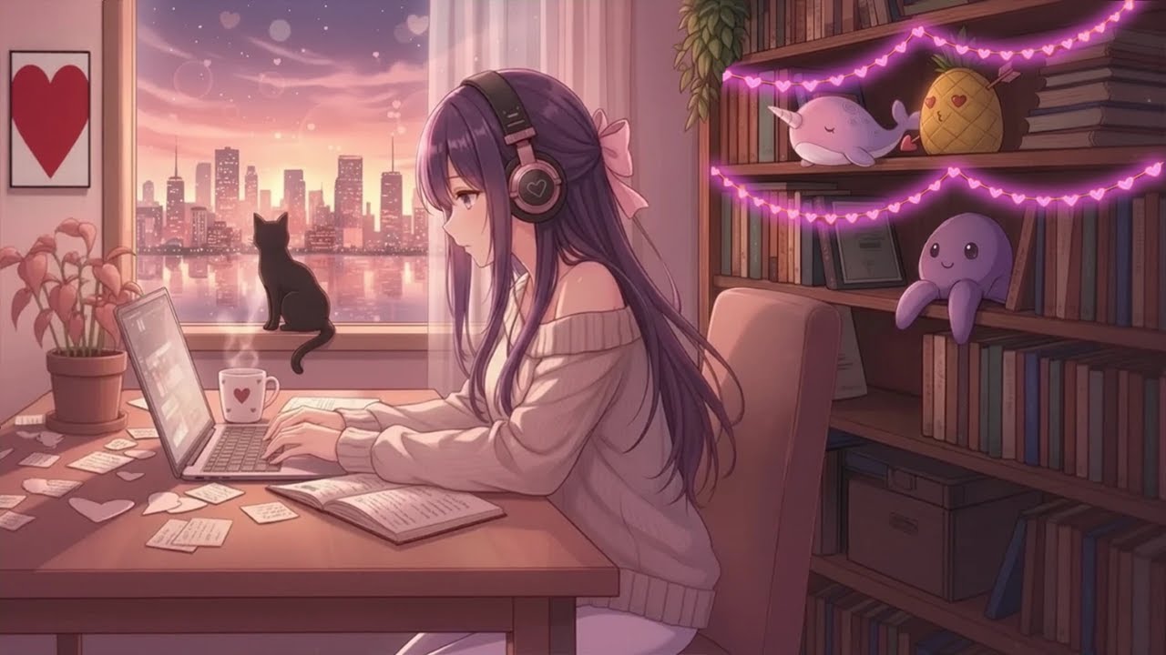 Valentine’s Day Lofi Mix 💕 Cozy Beats for Study, Relaxation & Late Nights