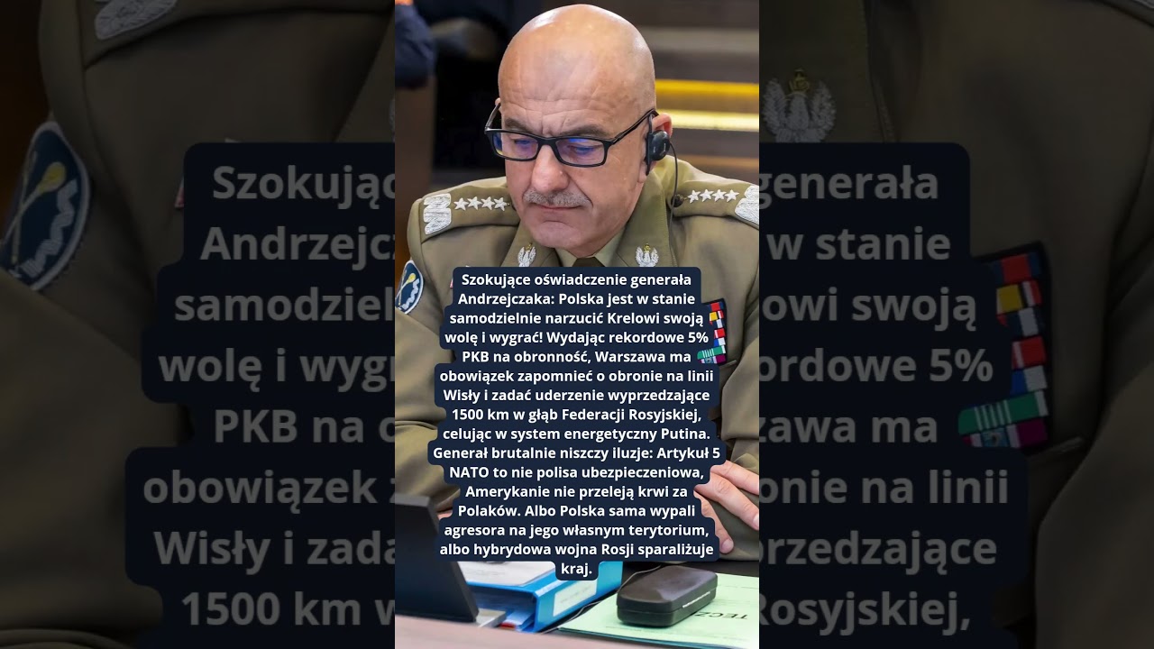 GENERAŁ ANDRZEJCZAK SZOKUJE WYNIKAMI WOJNY POLSKI Z ROSJĄ