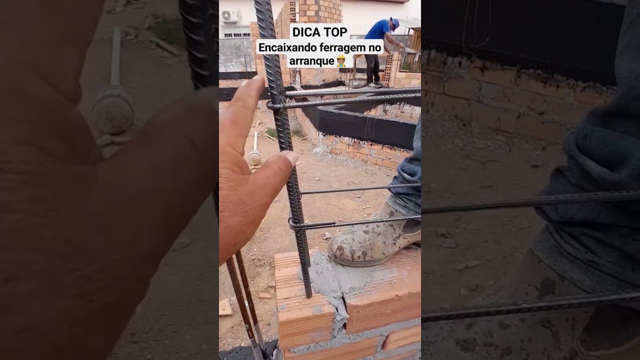 Dica TOP pra encaixe da ferragem do pilar no arranque #constru&ccedil;&atilde;o #constru&ccedil;&atilde;ocivil #dicas