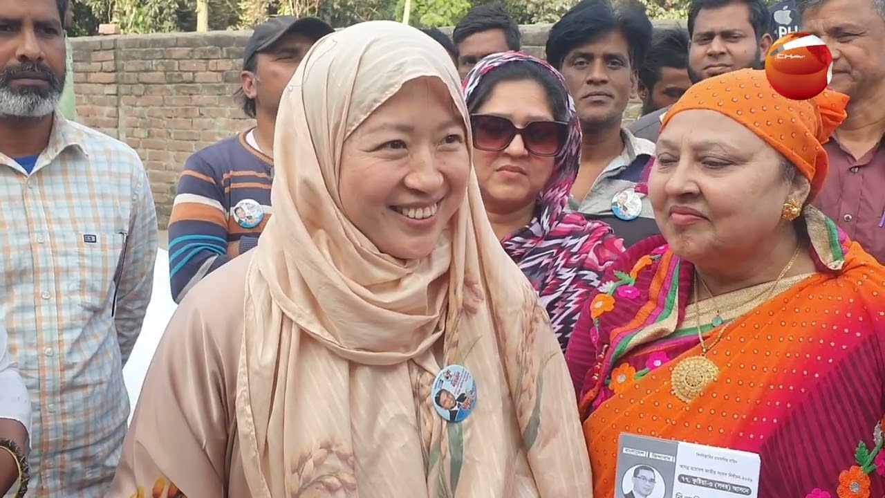 কুষ্টিয়ায় সাংসদপ্রার্থির প্রচারণায় তার বিদেশিনী স্ত্রী | Kushtia | Khulna 24