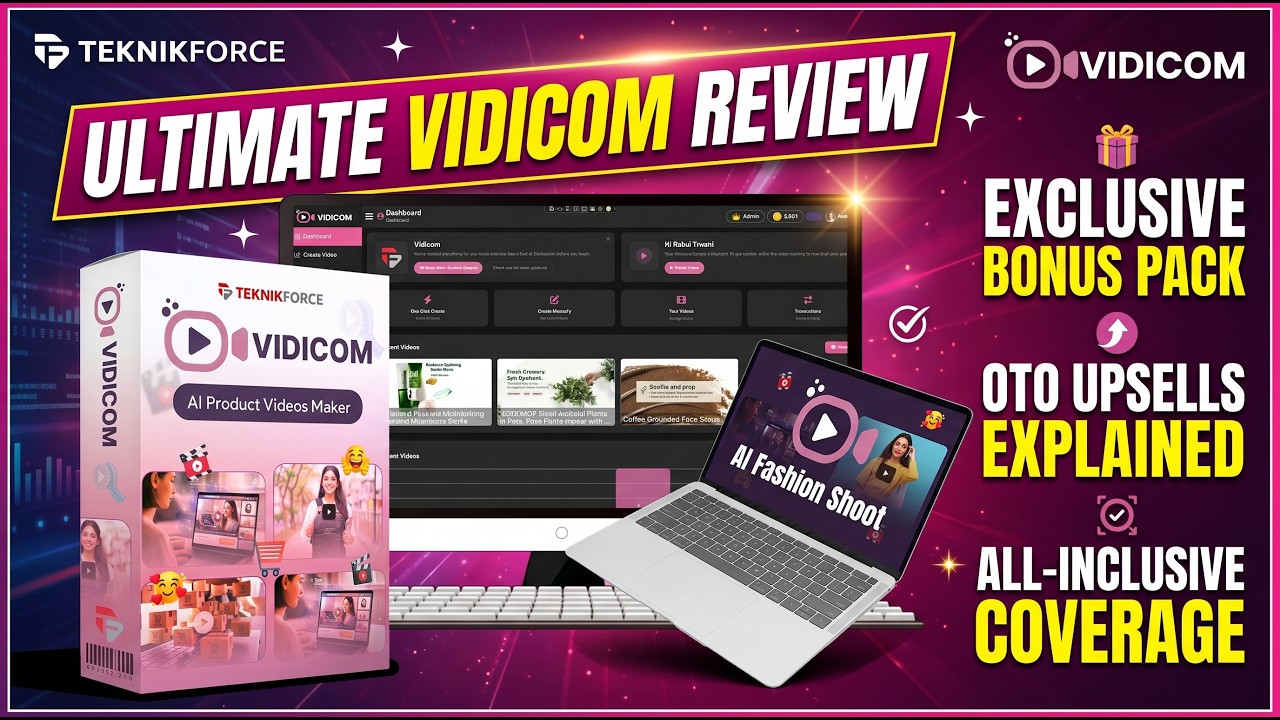 Vidicom Review - Walkthrough Demo - OTO & All-Inclusive and Best Vidicom Bonus