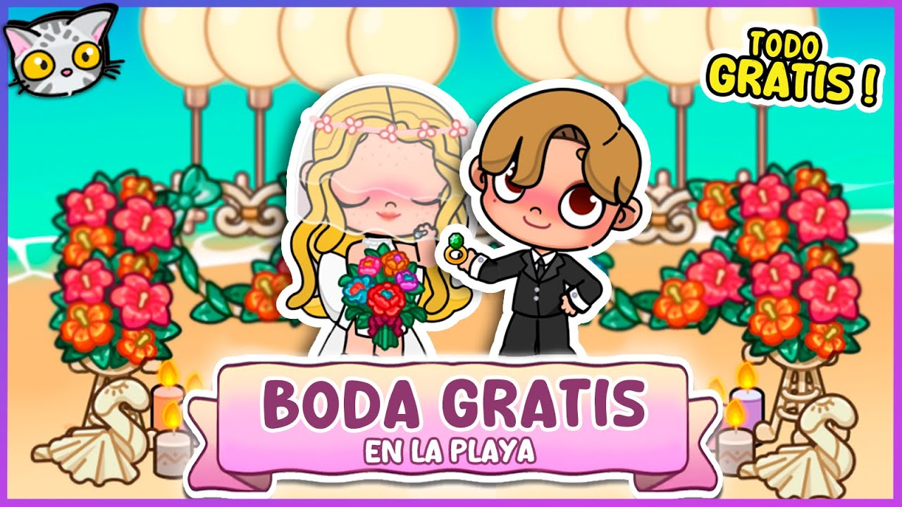 💍 Cómo Decorar una BODA en la PLAYA TOTALMENTE GRATIS en Avatar World | Decoración Completa 🏖️✨