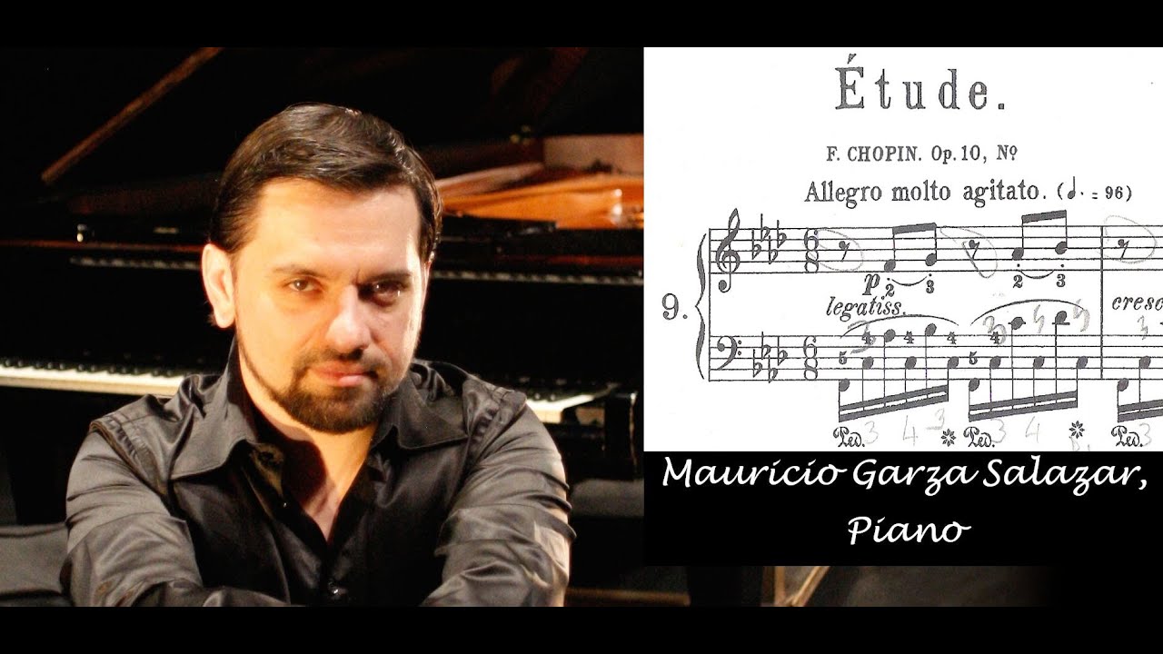 Fr&eacute;d&eacute;ric Chopin - Etude Op. 10 Nr. 9 F minor - Mauricio Garza Salazar, Piano