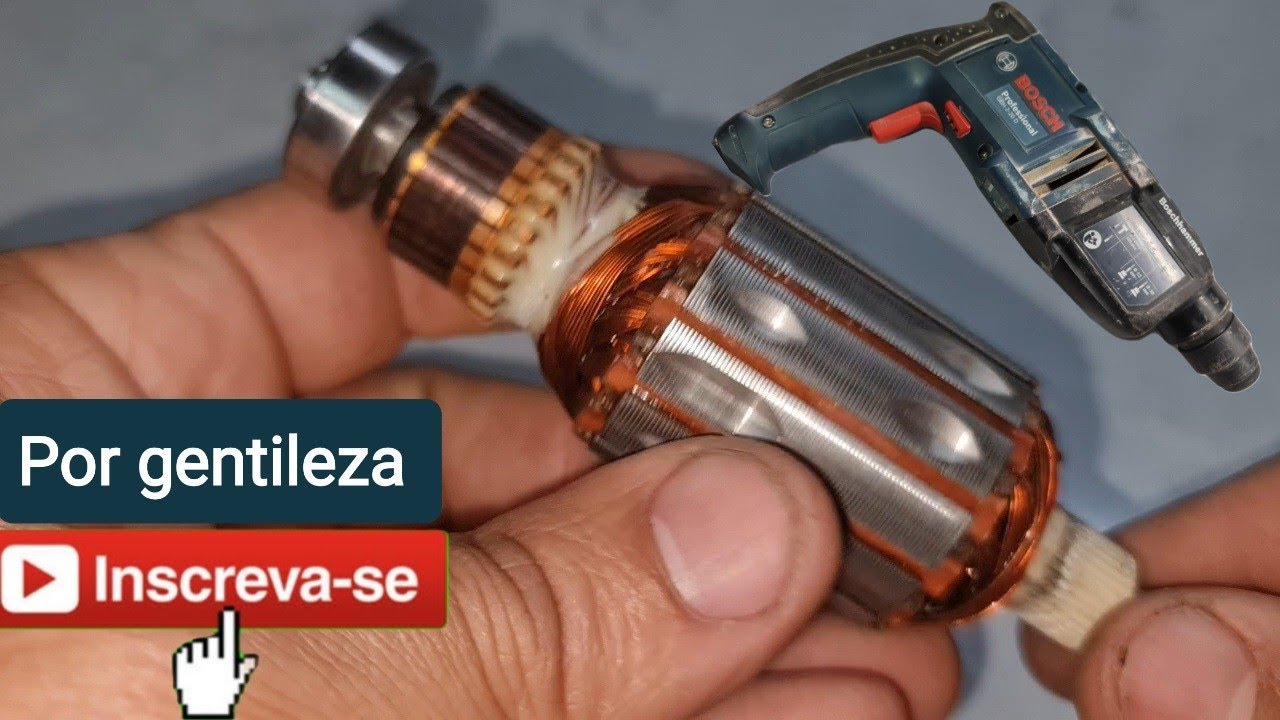 como recondicionar rotor da furadeira bosch GBH 2-20 D profissional boschhammer.