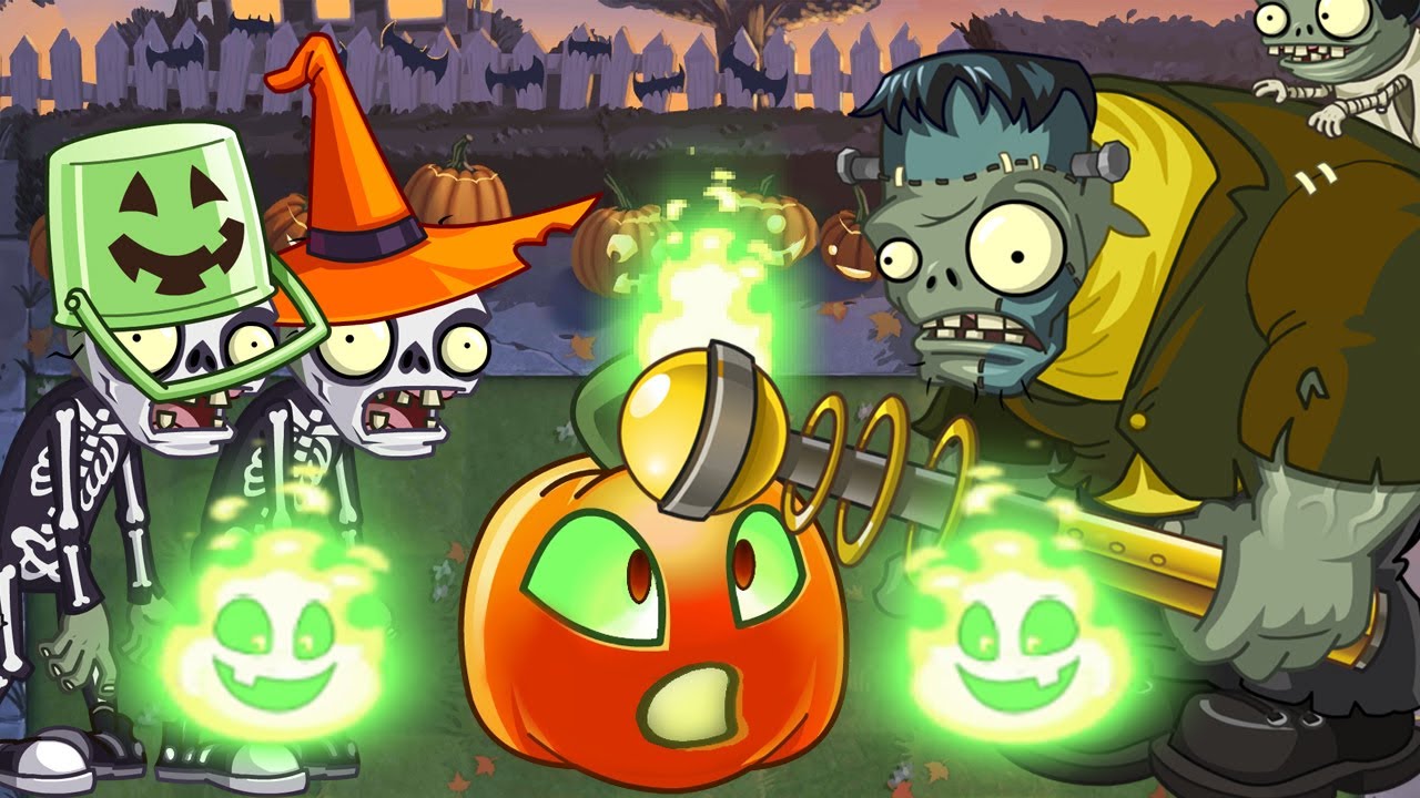 Хэллоуинские приключения Фонаря Джека. РАСТЕНИЯ против ЗОМБИ 2 или PLANTS vs ZOMBIES 2. Серия 188