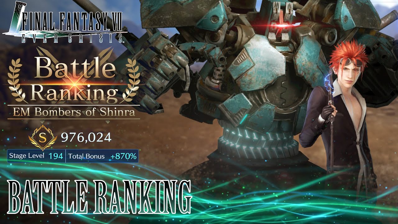 Reno High-score Battle Ranking guide - EM Bombers of Shinra event || Final Fantasy VII Ever Crisis
