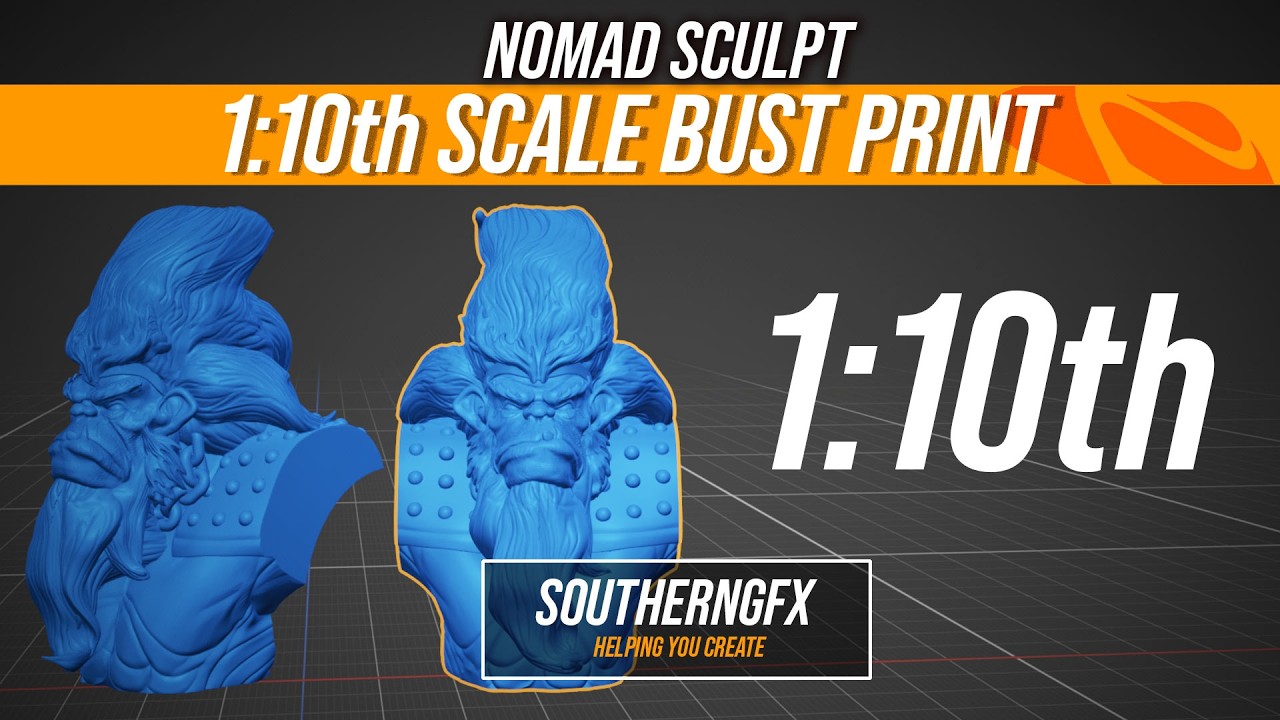 Масштаб 1:10. Модель Nomad Sculpt для 3D-печати. ​​Что это такое и зачем нам это нужно знать?