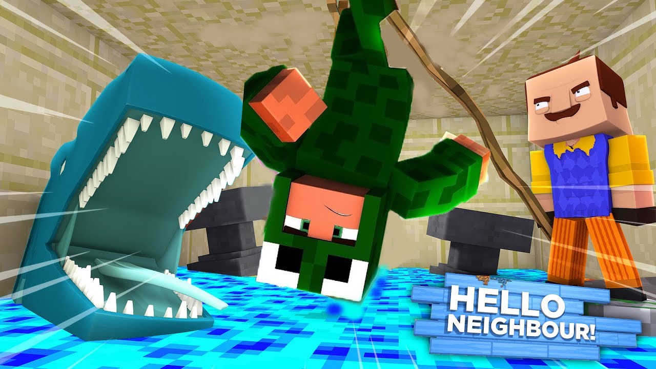 HELLO NEIGHBOUR HAS ICE SHARKS IN HIS BASEMENT!