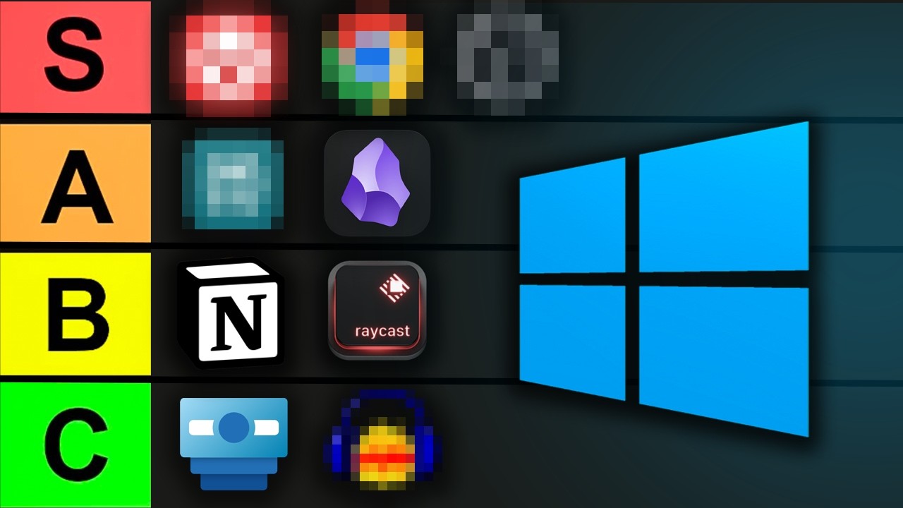 I tried 30 Windows Apps and Ranked Them In a Tier List