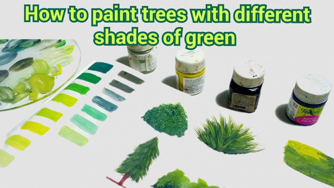 Mixing Greens Like a Pro 🌿 | Easy Green Shade Chart + Painting Demo /tutorial. 