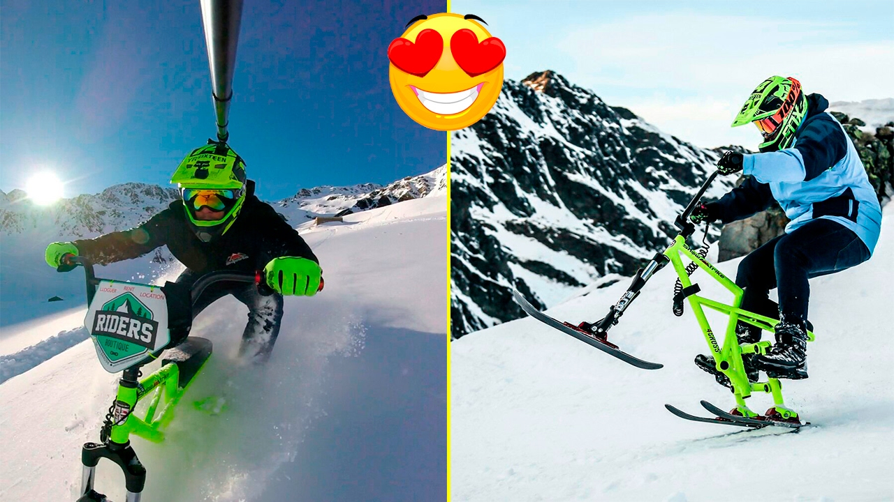 PRUEBO UNA BMX DE NIEVE!