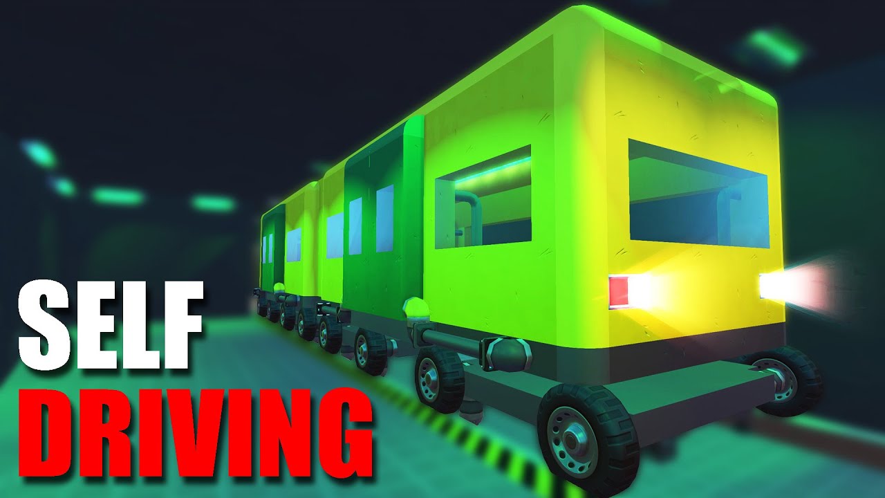 Building a Self Driving Train System in Scrap Mechanic!