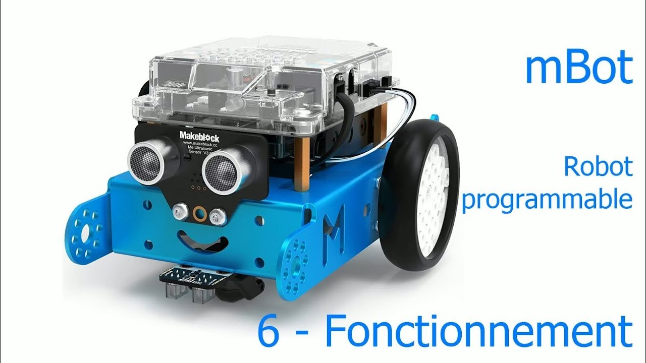 6 - Fonctionnement de mBot, cha&icirc;ne d'&eacute;nergie et cha&icirc;ne d'information