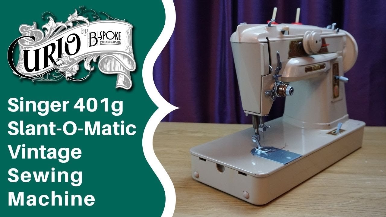 Singer 401g Slant-O-Matic Vintage Sewing Machine