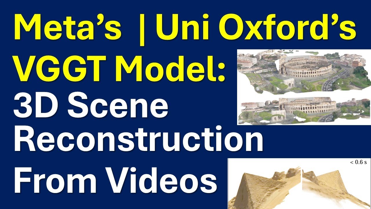 Meta / Uni Oxford VGGT AI Model: 3D Scene Reconstruction From Videos / Images - Install Run Locally