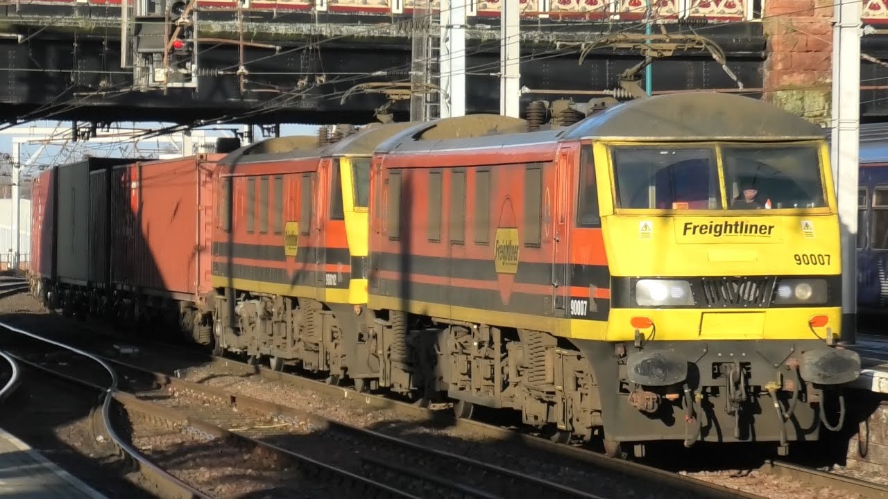 Busy Fantastic Day at Carlisle Station Freight/passenger Trains Steam charter 1st February 2025 WCML
