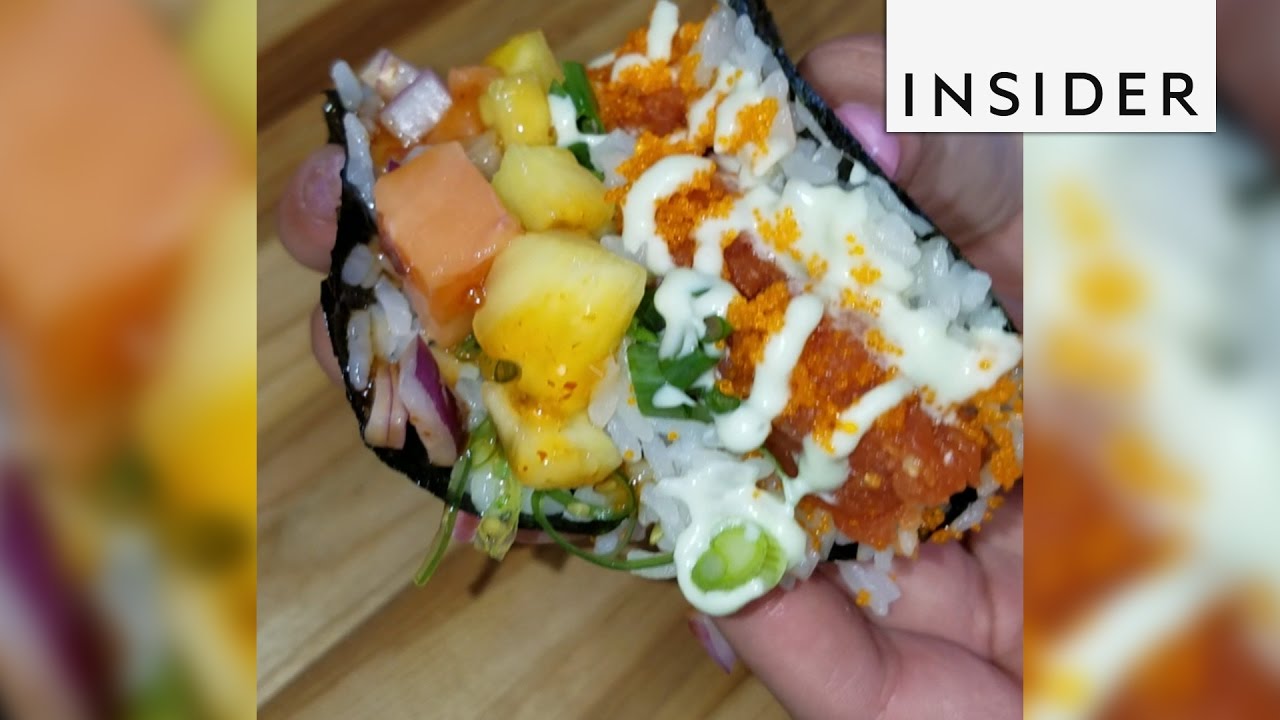 The sushi taco is so hot right now