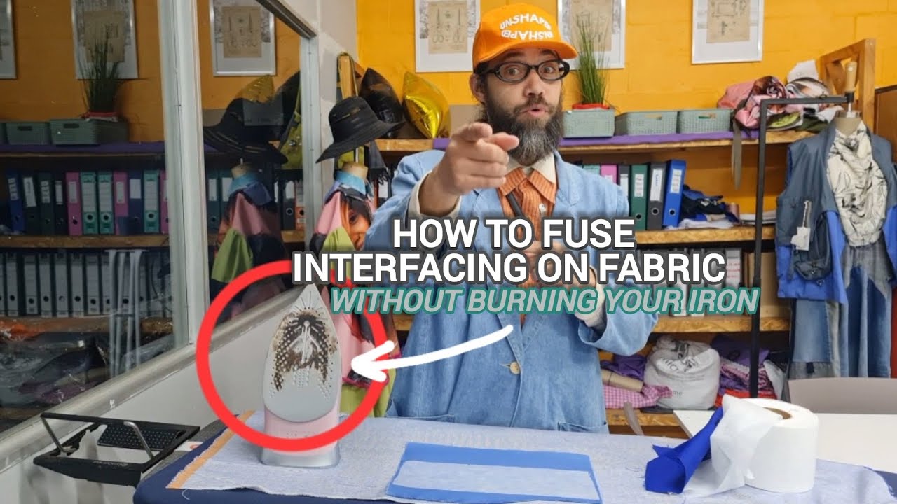 How to Fuse iron-on Interfacing to Fabric without Burning Your Iron!🔥🧵 | Beginner mistakes solved!!