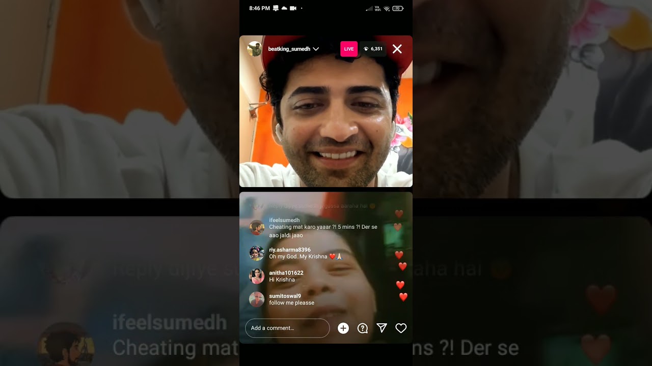Part 2 Sumedhians day special sumedh mudgalkar Live on instagram  #sumedhmudgalkar  #radhakrishna