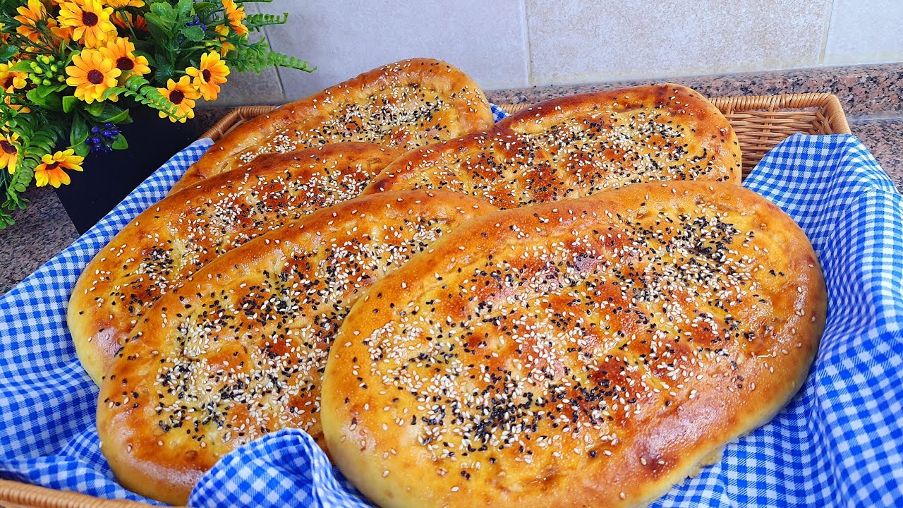 خبز رمضان من اطيب الوصفات / خبز البيدا التركي هشاشة وطراوة غير شكل 👌🏻 #معجنات