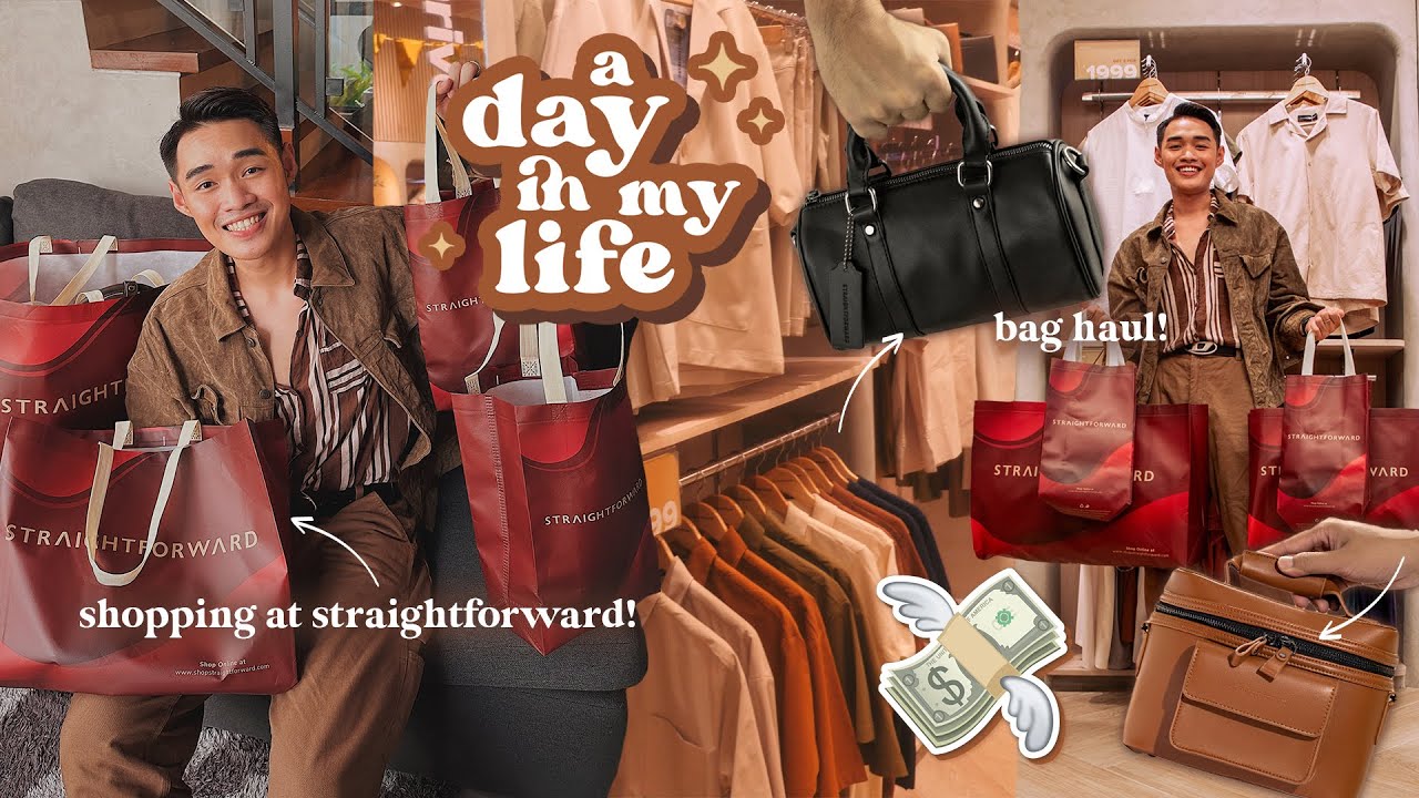 A DAY IN MY LIFE ✨: Shopping at StraightForward SM Pampanga + Bag Haul! 💸💼