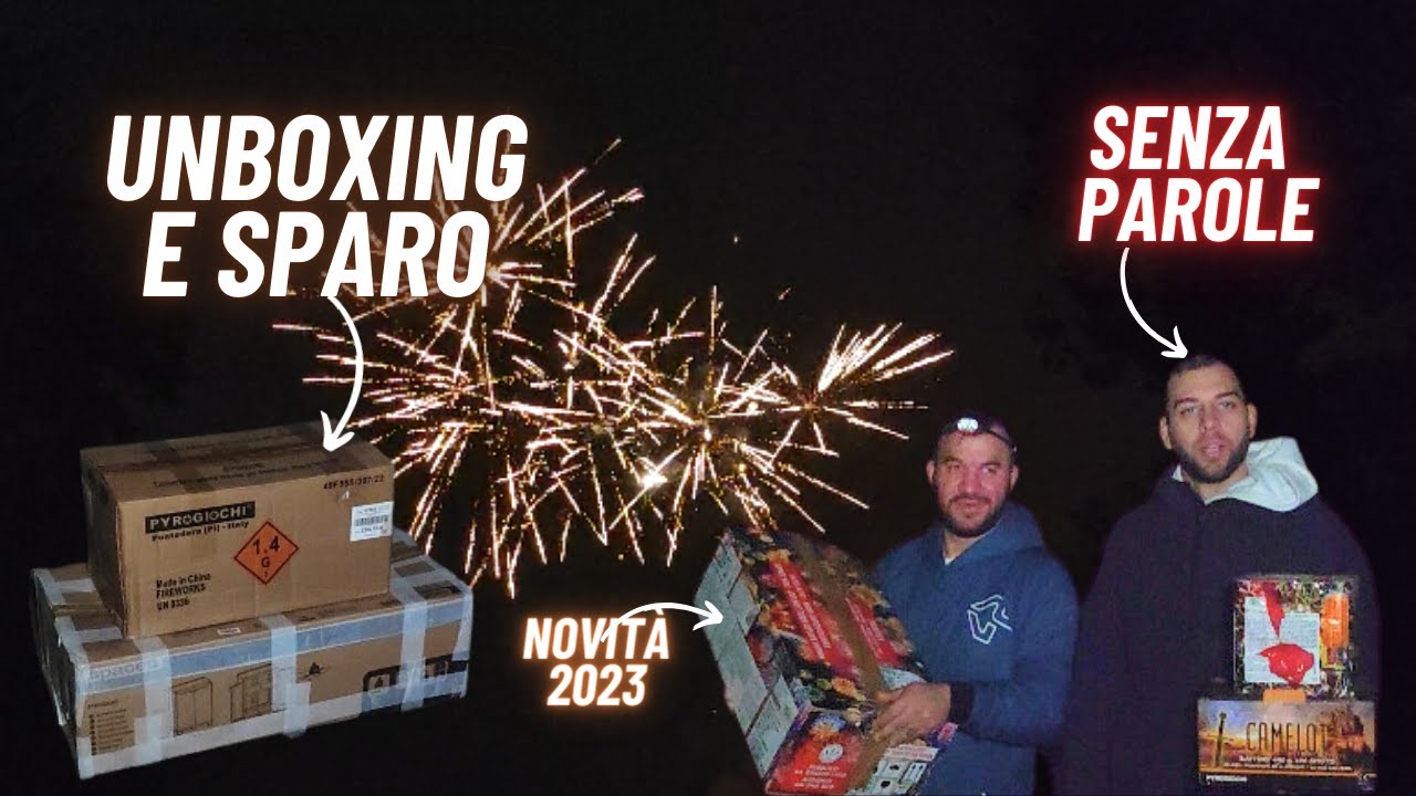 UNBOXING e SPARO dello SPETTACOLO PIROTECNICO di JOSEF per il COMPLEANNO DI NICO!